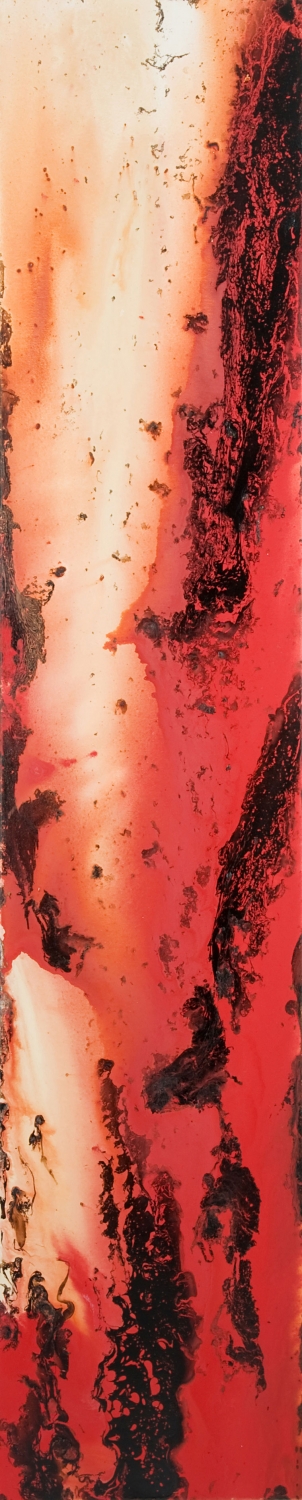 Stella/rotbraun 2.0, Acryl, 60x120cm